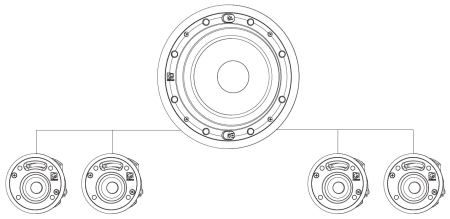 AUDAC CELO8S, Встраиваемый потолочный сабвуфер